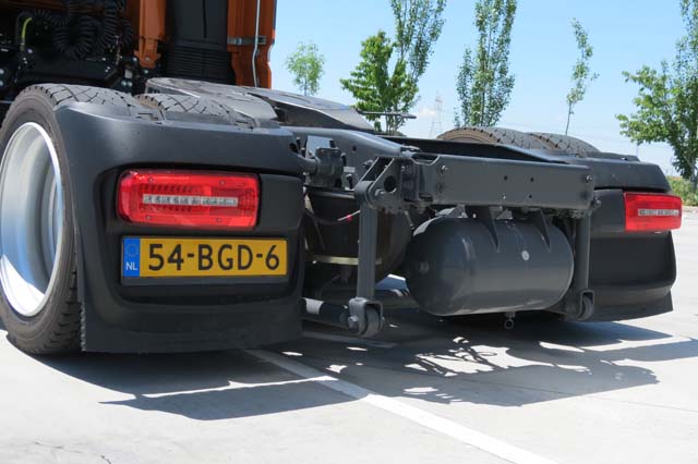 DAF tiene un año en exclusiva los neumáticos Goodyear Kmax de perfil ultrabajo y llanta 22.5.